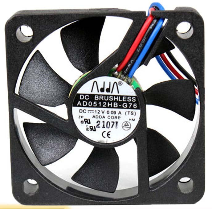 ADDA AD0512HB-G76 12V 0.15A 2wires 3wires Cooling Fan ADDA AD0512HB-G76 12V 0.15A 2wires 3wires Cooling Fan